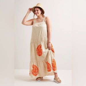 NWT Felicity Embroidered Maxi Dress 1X